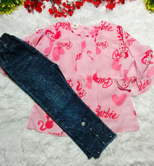 Barbie Top & Denim Jeans
