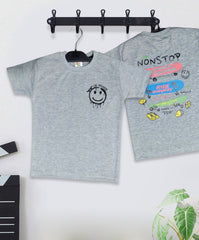 Boys' Grey Graphic T-Shirt